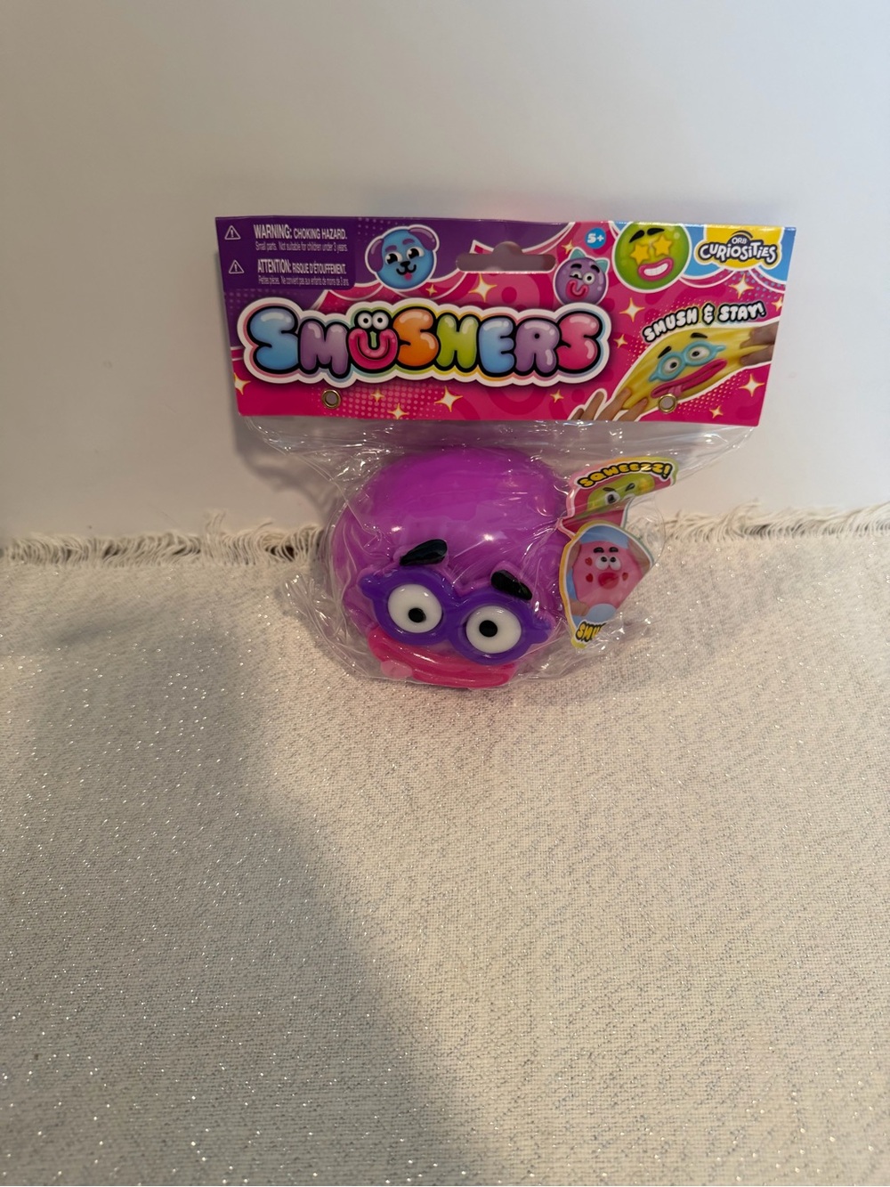 Orb Smusher Purple Squeeze Character Toy - Fun Sensory Play
